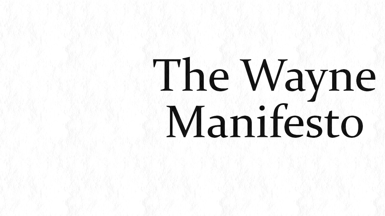 Poster della serie The Wayne Manifesto