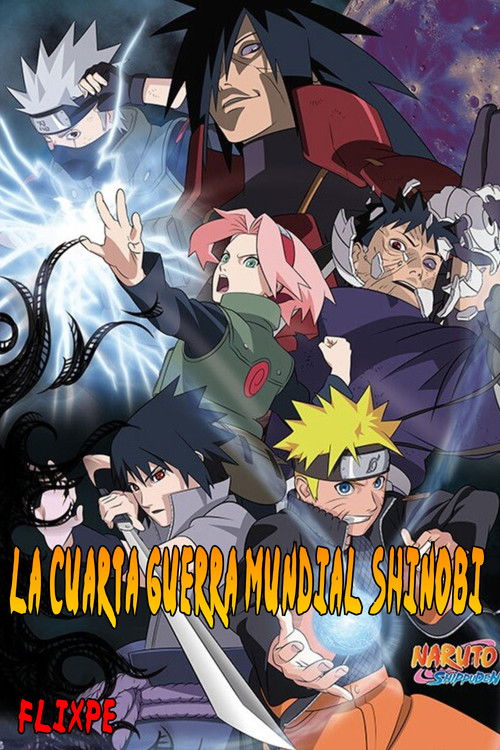 Poster della serie Naruto Shippuden Cuarta Guerra Mundial Shinobi